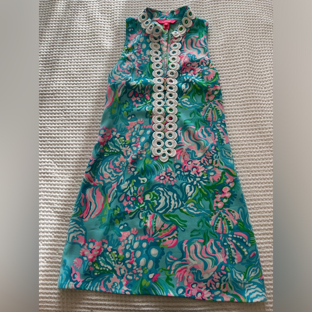 Lilly Pulitzer 00 Blue and Pink Dress